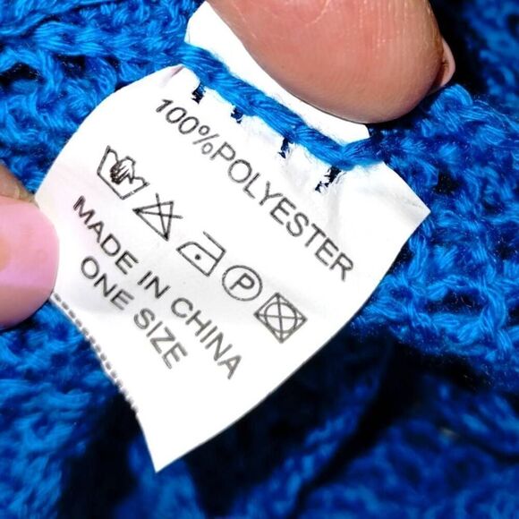 Kingspinner Womens Coverup Sz‎ Medium Crochet Knit Swim Beach Dress Turquoise - Picture 9 of 13